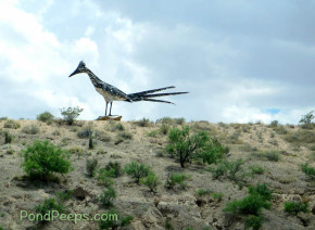 Giant roadrunner sculpture Las Cruces New Mexico